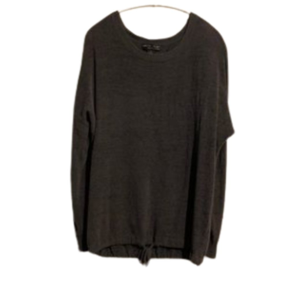 Barefoot dreams cozychic ultra lite slouchy gray top size s